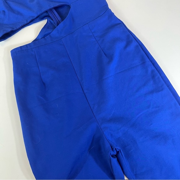 Superdown Leslie cutout blue bodycon jumpsuit - Picture 5 of 10